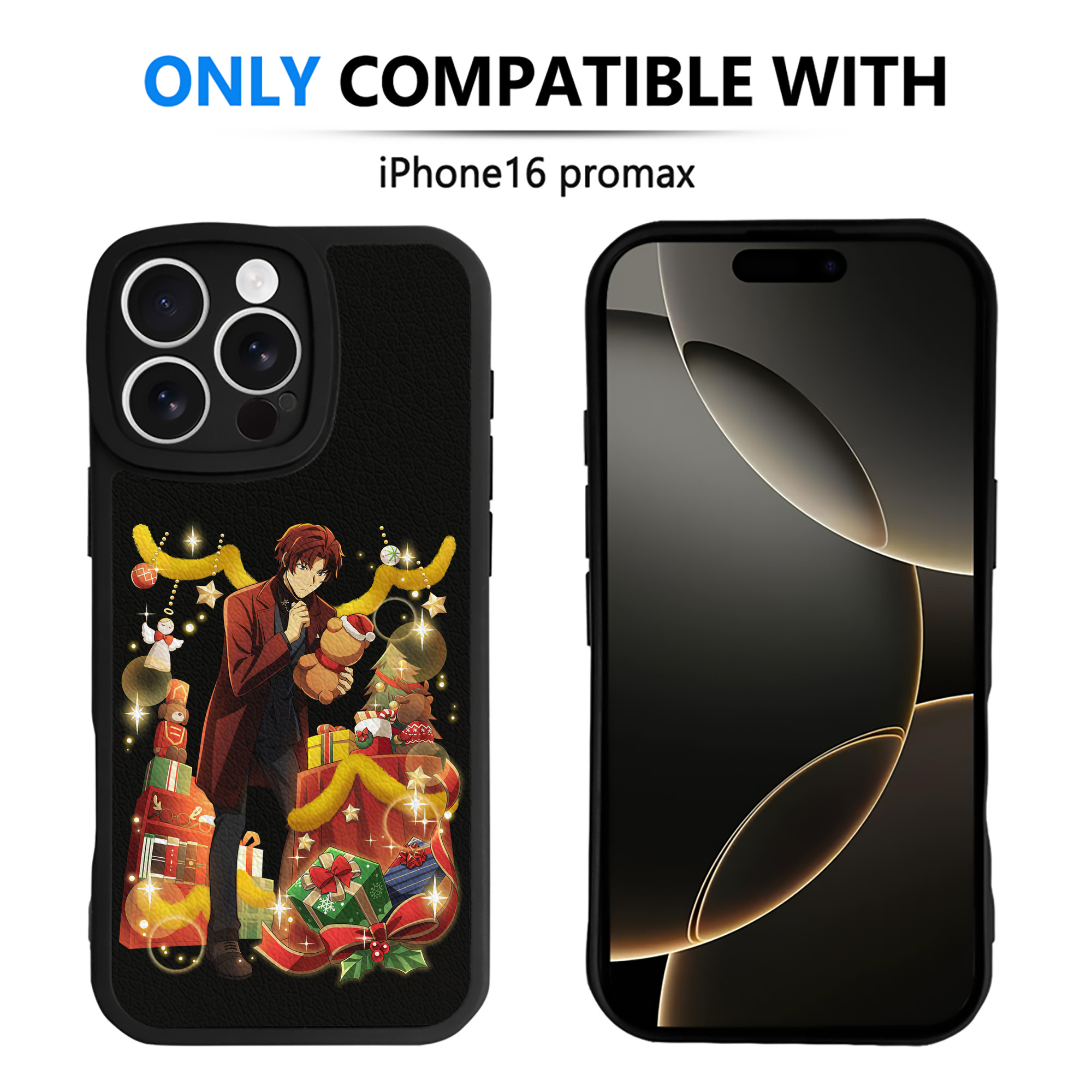 （画像用） 文豪ストレイドッグス Bungo Stray Dogs 【iPhone 16シリーズ対応】シリコンスマホケース（レザー調） 材質：シリコン